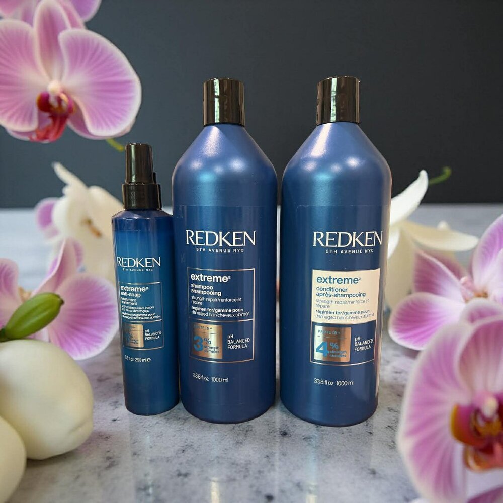 Redken Extreme Dry Damage Hair Shampoo Conditioner 33.8 oz Extreme Anti- Snap